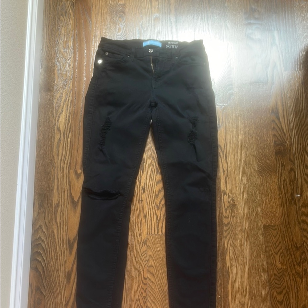 SKINNY  Black Jeans 7 for all mankind